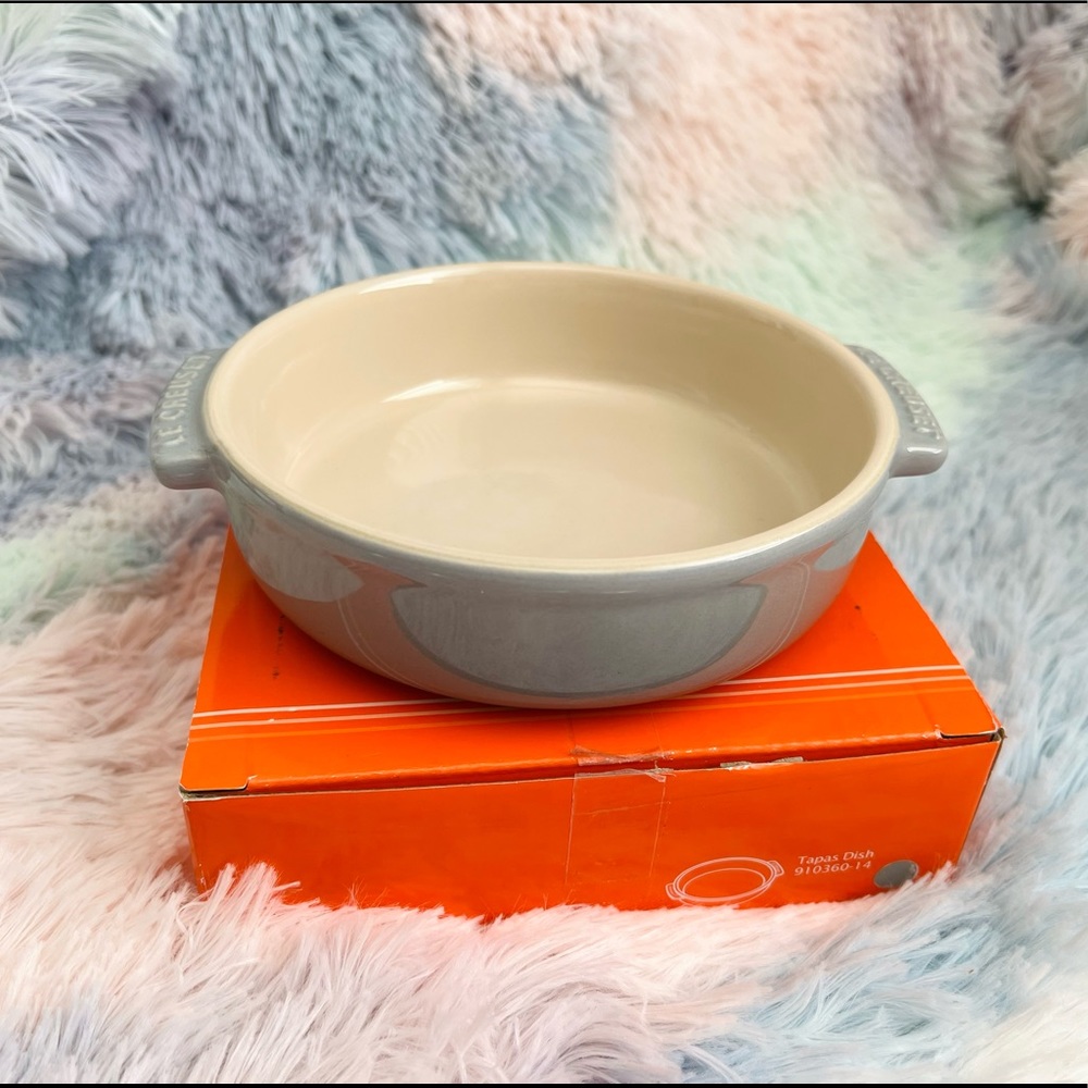 Le Creuset Mist Grey Round Tapas Dish set of 2